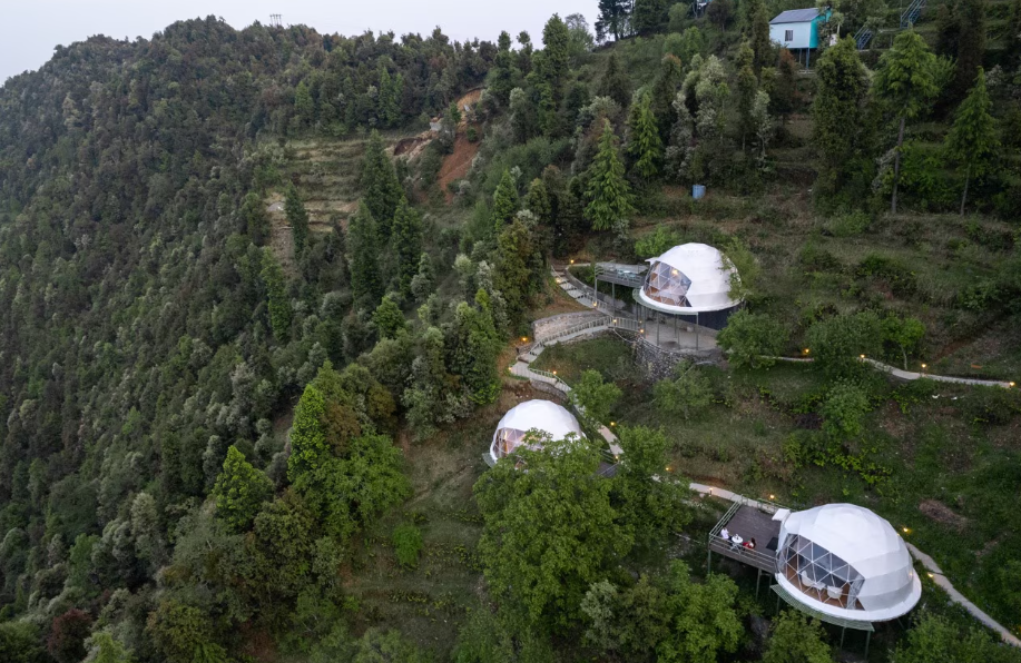 View of Invest in tourism potential plot with Dome setup in Almora, Uttarakhand – Guaranteed Rental Returns