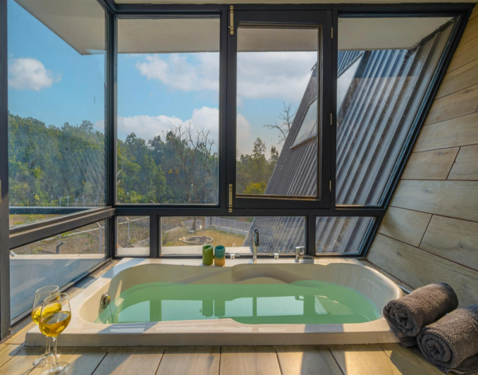 View of Globstay Amoda Sari Project – Buy 4-BHK Villas in Almora, Uttarakhand with Guaranteed Rental Returns