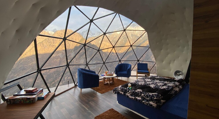 View of Buy Dome Investment Opportunity in Almora, Uttarakhand – Guaranteed Rental Returns