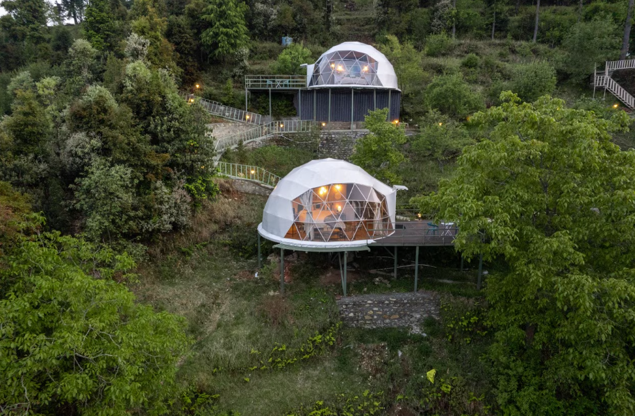 Invest in tourism potential plot with Dome setup in Almora, Uttarakhand – Guaranteed Rental Returns